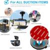 KUROMORO Suction Cup Base Dashboard Suction Cup Auxiliary Plate with 3M Adhesive Tape, Strong
