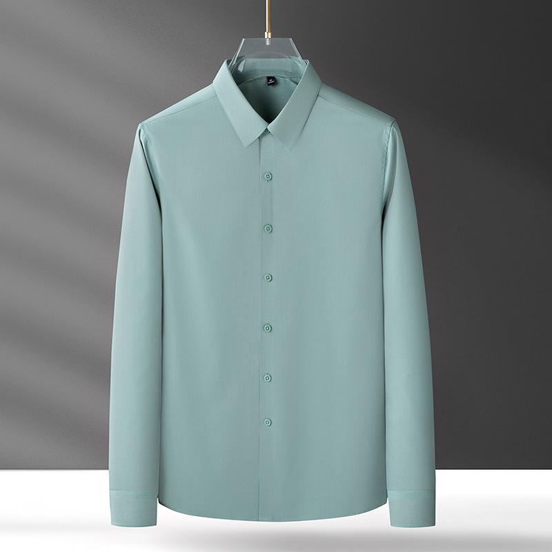 

2025 мужской повседневный водонепроницаемый костюм из бамбукового волокна, не требующий глажки - черный технический