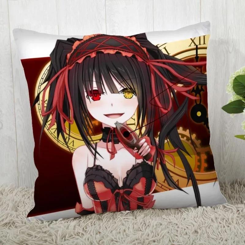 DATE A LIVE Pillow Cover Customize Pillow Case Modern Home Decorative Pillowcase For Living Room 45X45cm A19.12.13