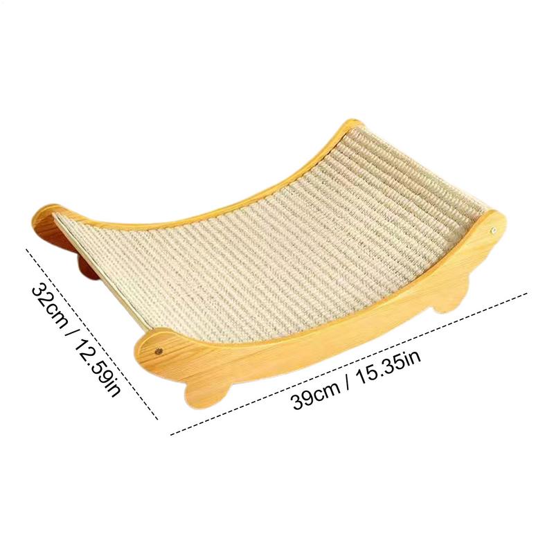 Cat Lounge Chair Wooden Cat Scratching Pads Pet Cat Nest Sisal Bed That Does Crumbs Cat Scratching Board Cat Nest Pet Sofa