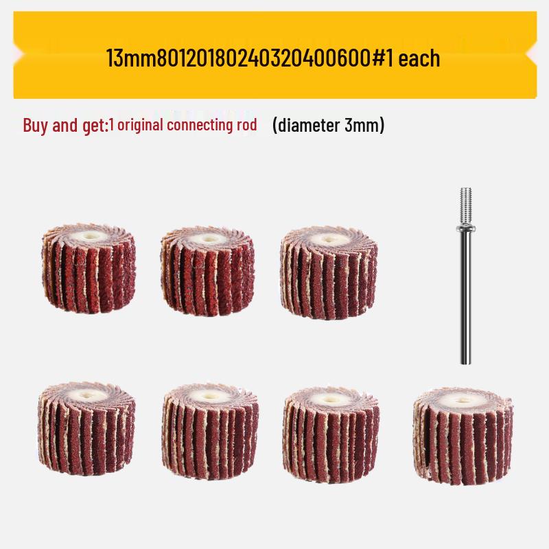 Flap Disc Grinding & Polishing Wheel with Shank - Rust & Paint Removal Tool for Wood & Metal