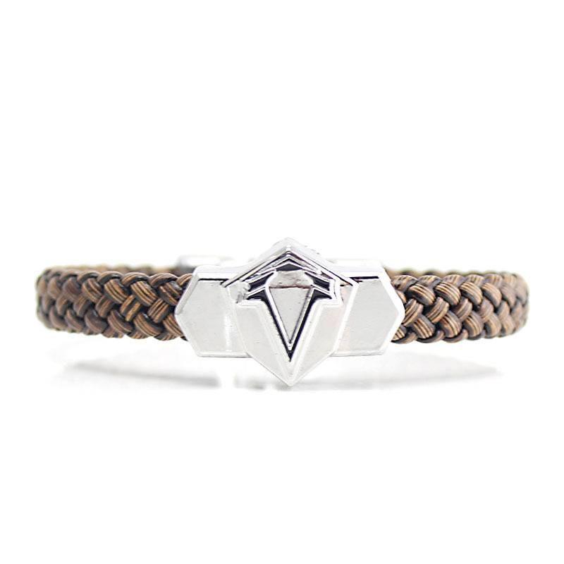 

Вязаный узор V Аниме Браслет Минималистичный Аксессуар для наряда Повседневная Цепочка Рука