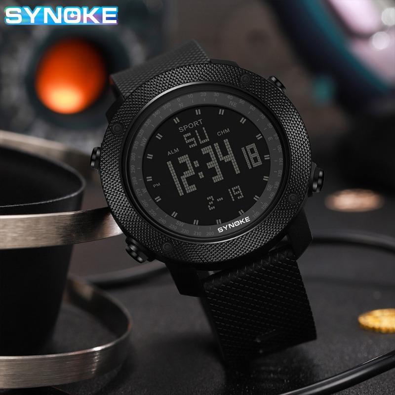 Nuovo orologio elettronico sportivo da corsa da alpinismo di marca di alta gamma, orologio militare multifunzione, display a schermo grande, orologio da polso impermeabile luminoso