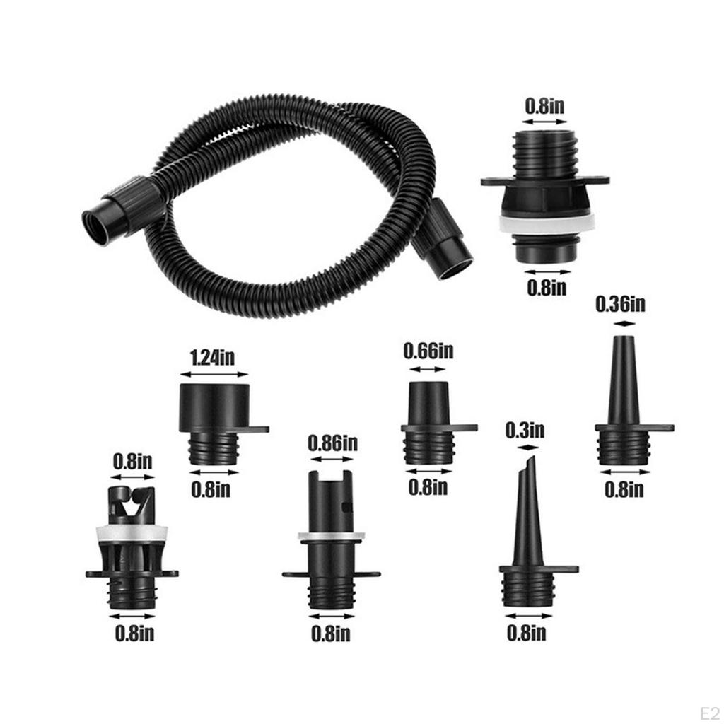 Adapter und Luftschlauch-Set für Schlauchboote, Elektrische Pumpe, Aufblaszubehör,