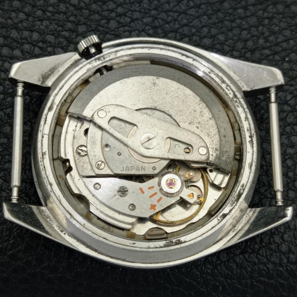 VINTAGE SEIKO 5 AUTOMATIC 6119C JAPAN MENS ARABIC BLACK DIAL WATCH A701588-5 R206b-a701588