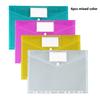 A4 Long Binder File Bag Transparent Loose Leaf Document Bag Waterproof