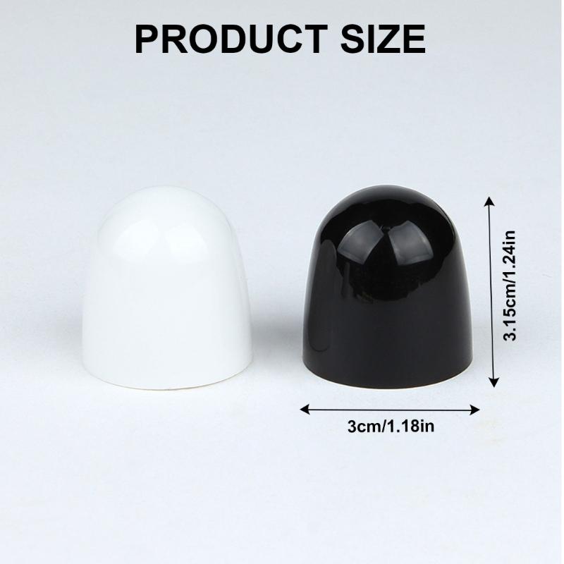 8 Stück Toilettenschraubenbolzenabdeckung Ersatz Universal Kunststoff Toilettenbolzenabdeckungen für Heim Badezimmerzubehör Langlebig