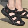 High Quality Summer Breathable Sandals Beach Shoes Hiking Outdoor Genuine Leather Sandals