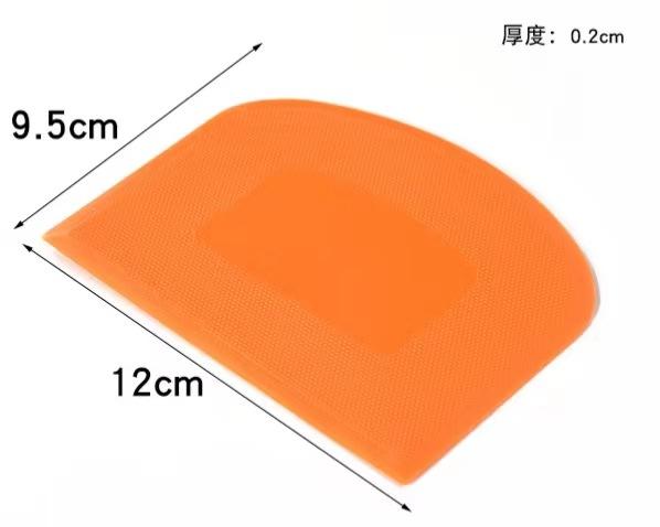 Versatile Baking Tool Set Dough Knife Cake Cream Spatula Butter Scraper Plain Smooth Edge Baking Tools For Bread Dough 4 Colour