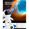 HD Astronaut Planetarium Projector, Galaxy Projector for Bedroom, HD Replaceable 13 Film Discs & Adjustable Focus Lens, Rocket Night Light, Timed