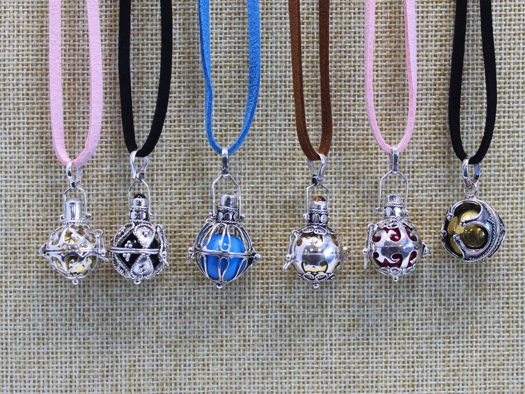 Angel Bell Necklace - Darkness 16mm