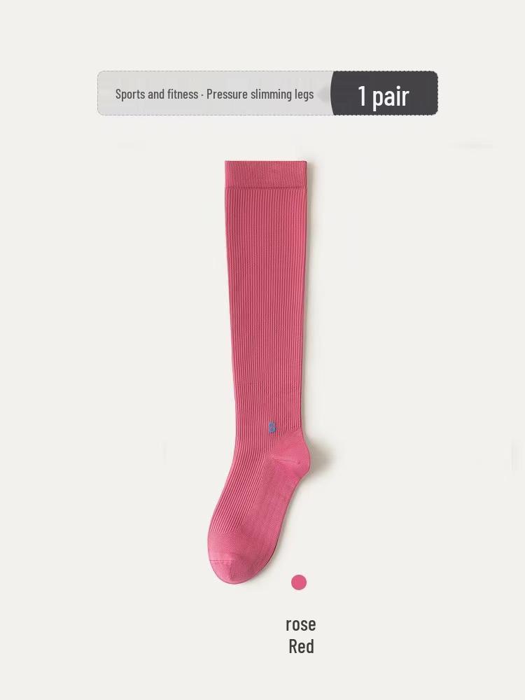 Women's Non-Slip Compression Calf Socks for Running, Skipping, Yoga, and Fitness