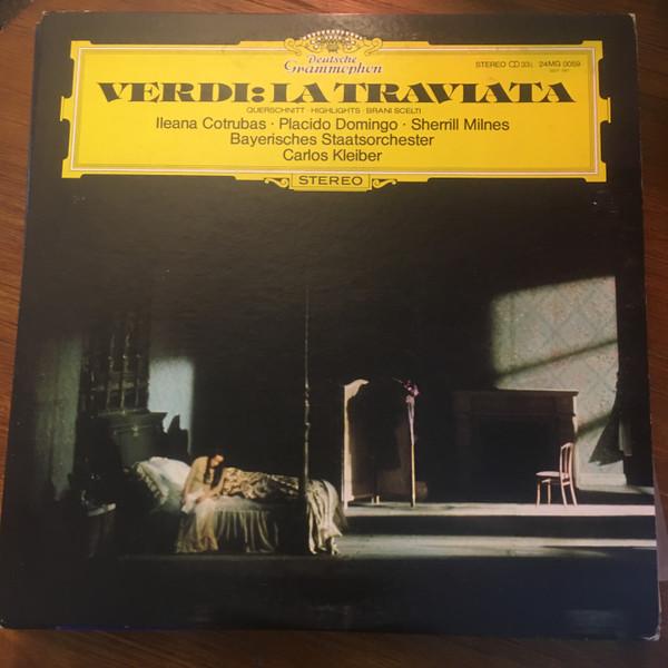 LP Record CARLOS KLEIBER, ILEANA COTRUBAS, PL - Verdi: La Traviata Highlights 24MG0059 DEUTSCHE GRAMMO 1977 Japan Classical Used