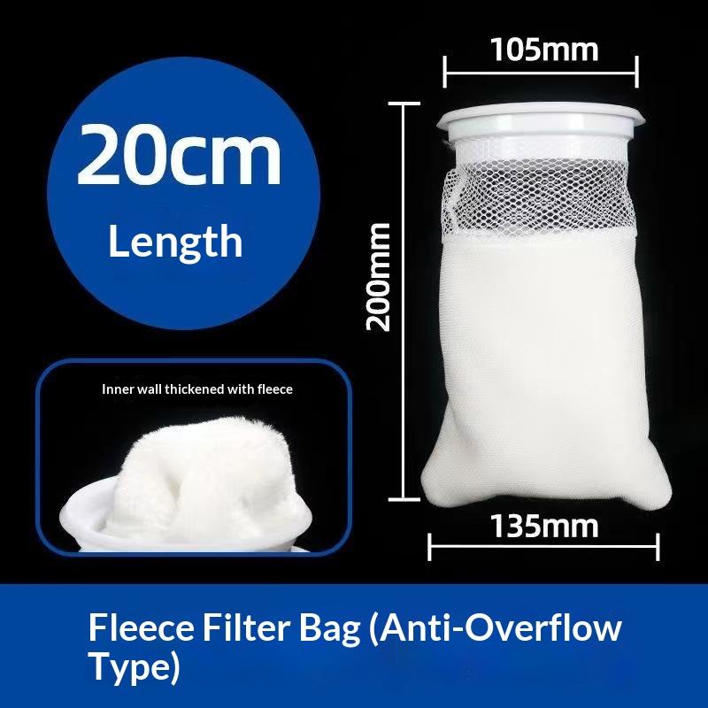 Reusable Aquarium Filter Bag With Frame Anti-Overflow Fish Tank Filter Cotton Thickening High Density Fish Tank Filter Bag