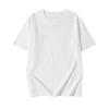 Heavyweight 200g Pure Cotton Drop Shoulder Unisex White Half Sleeve T-Shirt
