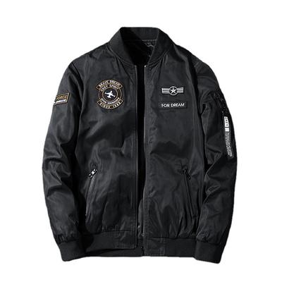 Autumn and Winter Men's Air Force Pilot Jacket Men's Embroidered Baseball Uniform Loose Workwear Large Size Trendy Jacket