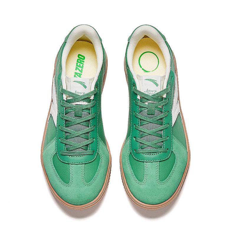 Anta Classic Comfortable Fashion Non-Slip Wear-Resistant Low-Top Skate Shoes Women sneaker Green 922518009-9