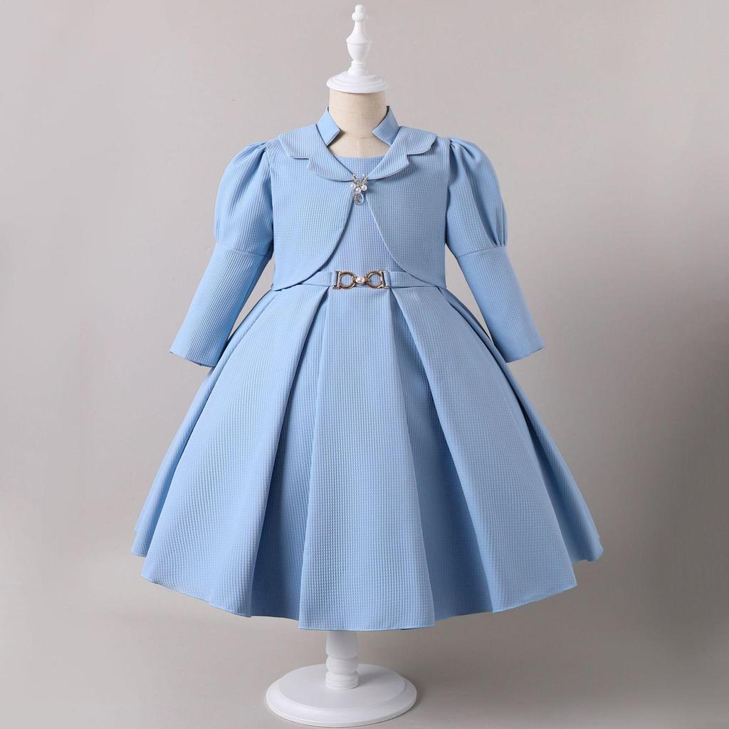 Children's All-Season Wedding Princess Dress Set - Two-Piece Formal Wear