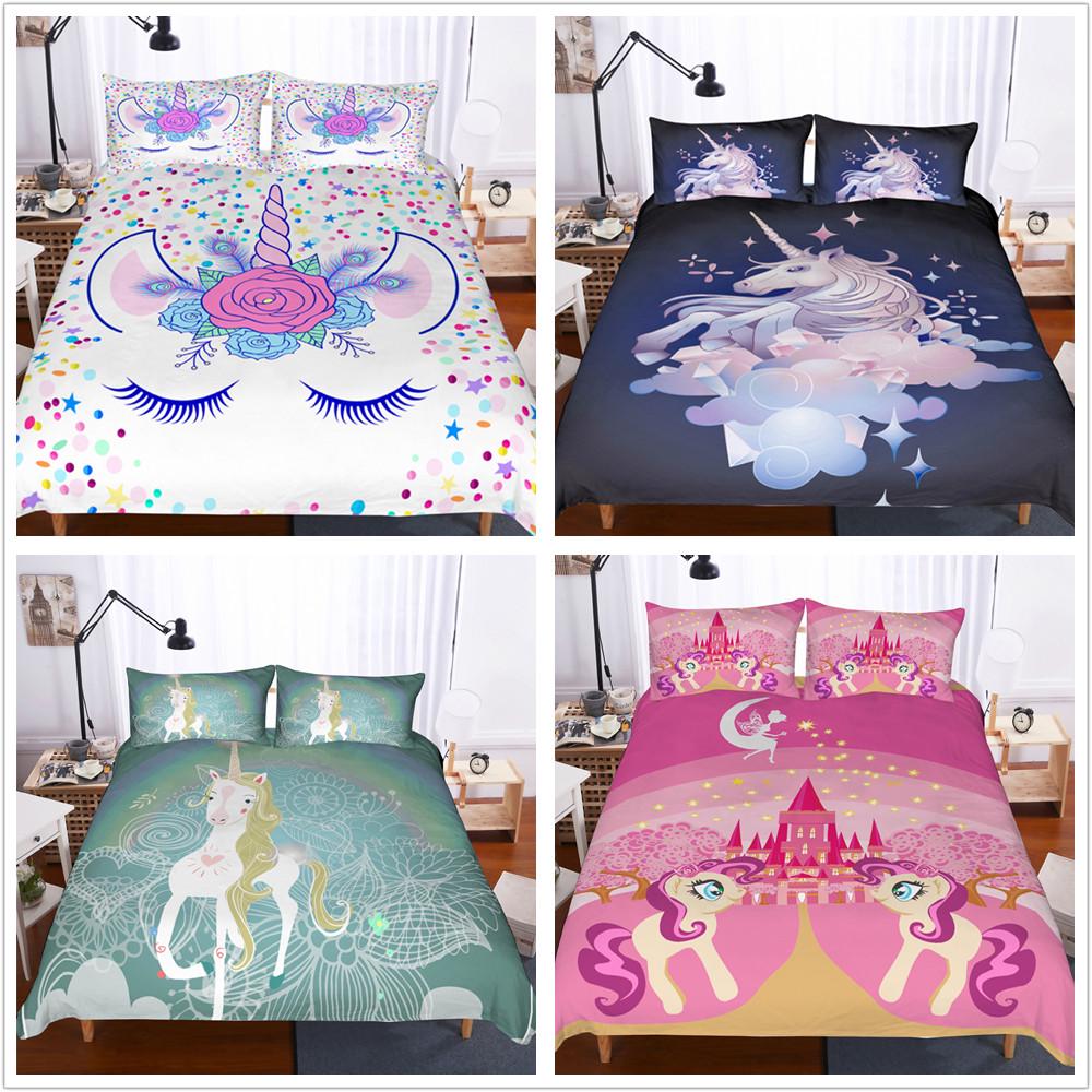 Unicorn Rainbow Colors 3d Bedding Sets Printed Duvet Cover Set Queen King Twin Size At Affordable S Free Real Reviews With Photos Joom 3d Bedding Sets Printed Duvet Cover, Colorful King Bedding Sets