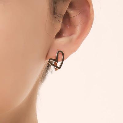 WESTISLAND Lovely Heart One-Touch Earrings PG_WI5173420