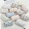 Kawaii Pencil Case Korean Style Simple Pencil Pouch For Girl Soft Cotton Large Capacity Stationery Storage Bag