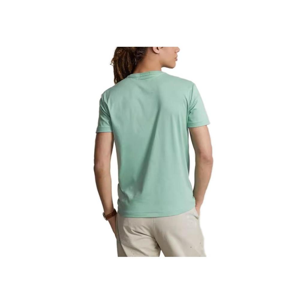 Polo Ralph Lauren Solid Slim Fit Logo Crew Neck Short Sleeve T-Shirt Men Tops Green MNPOTSH1N821876