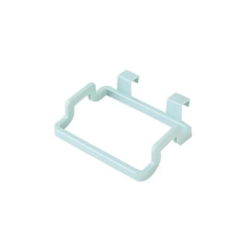 

1 шт. Пластиковый креативный подвесной однотонный кухонный аксессуар, портативный держатель-вешалка, стойка для мусорных пакетов, полка для хранения