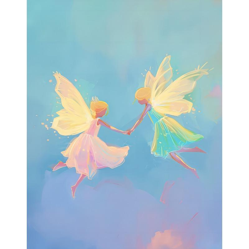 

Винтажный Розовый Сон Парк Развлечений Колесо Обозрения Фея Сказочный Лес Маленькая Девочка Постер Холст Живопись Настенное Искусство Картины Домашний Декор 21cm×30cm NoFrame