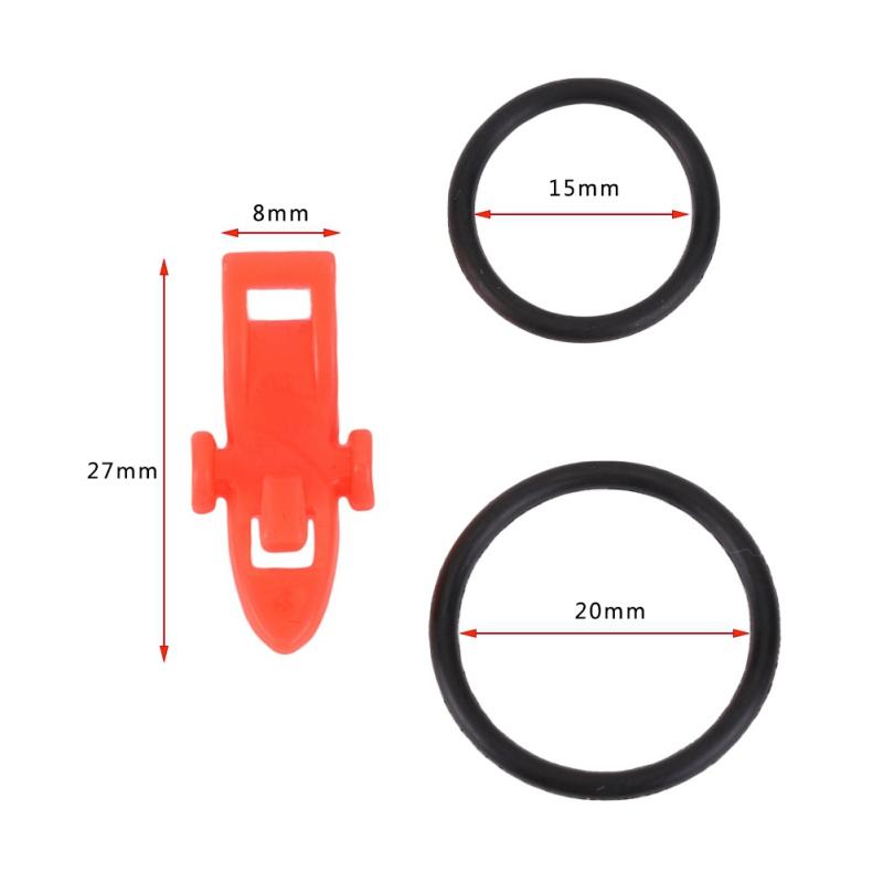 10pcs Fishing Hook Keeper Lure Bait Holder With Rubber Ringsfor Fishing Rod Fishing Gear Portable Accessories Fixed Bait