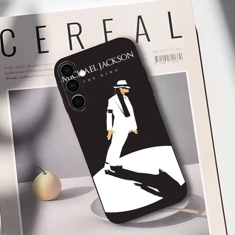 Singer M-Michael jackson Phone Case For Samsung Galaxy A73,A72,A71,A70,A53,A52,A51,Soft Silicone Black Cover