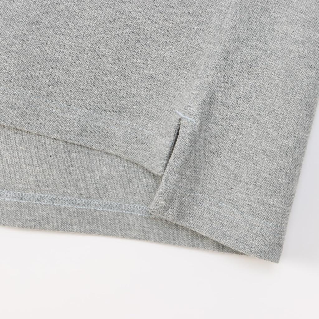 Champion Polo Short One Point Short Sleeve Polo Oxford L Shirt, Sleeve, 100% Cotton, Embroidered, Logo, Shirt, Basic, C3-Z358Z, Men's, Gray,