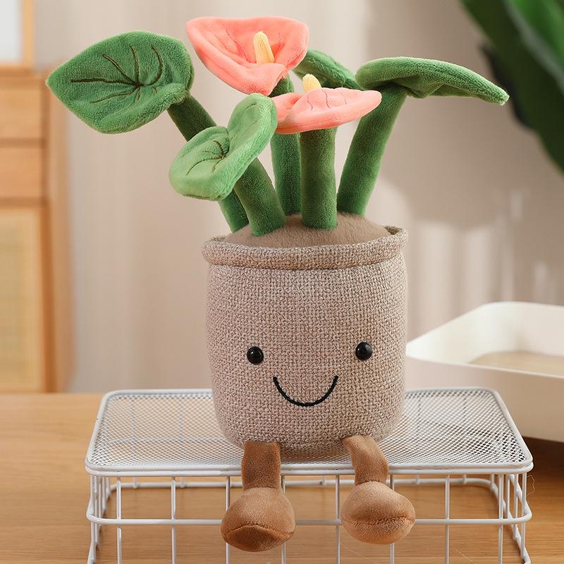 Tulip Succulent Plush Figurine - Home & Office Decor