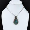 Australian Triplet Opal 999 Copper Wire Wrapped Pendant, Handmade Gemstone Jewelry Pendant Gift For Birthday