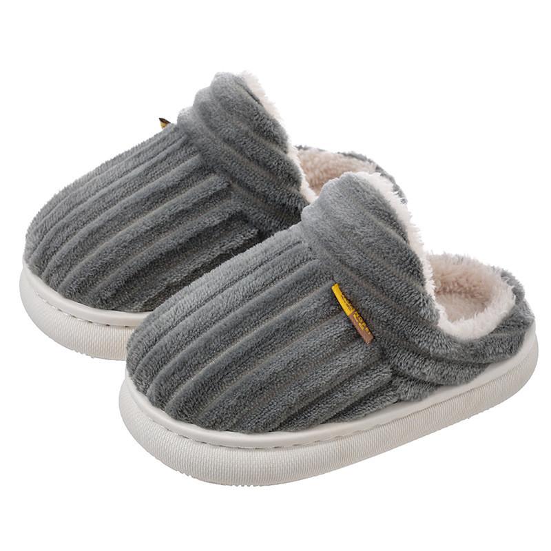 Pantofole Invernali in Cotone per Bambini con Suola in PVC Antiscivolo per Calore e Comfort Indoor