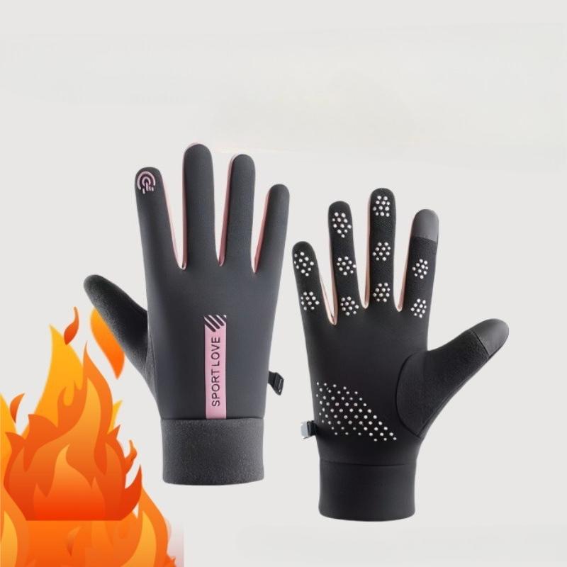 Winter Gloves, Windproof and Waterproof, Touch Screen, Suitable for Couples, Men and Women, Winter Cycling and Skiing, Sports, with Fleece Insulation