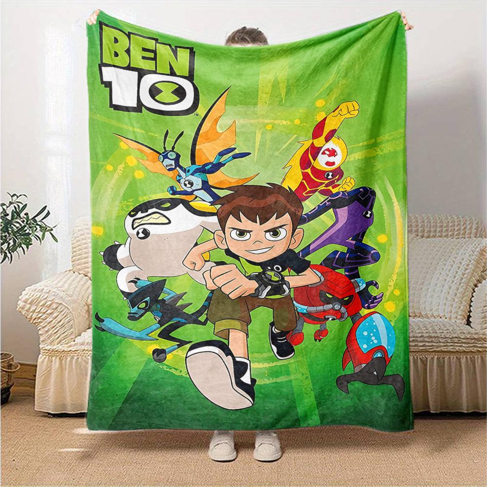 Ben Alien Force Flannel Blanket Super Soft Warm Cozy Blanket For Sofa Bed Office Travel Allseason Home Decor Gift