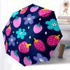 1pc Fruit Floral Automatic Open/Close Umbrella - Compact Travel Umbrella, Gift for Birthday, Holiday Yy260106079