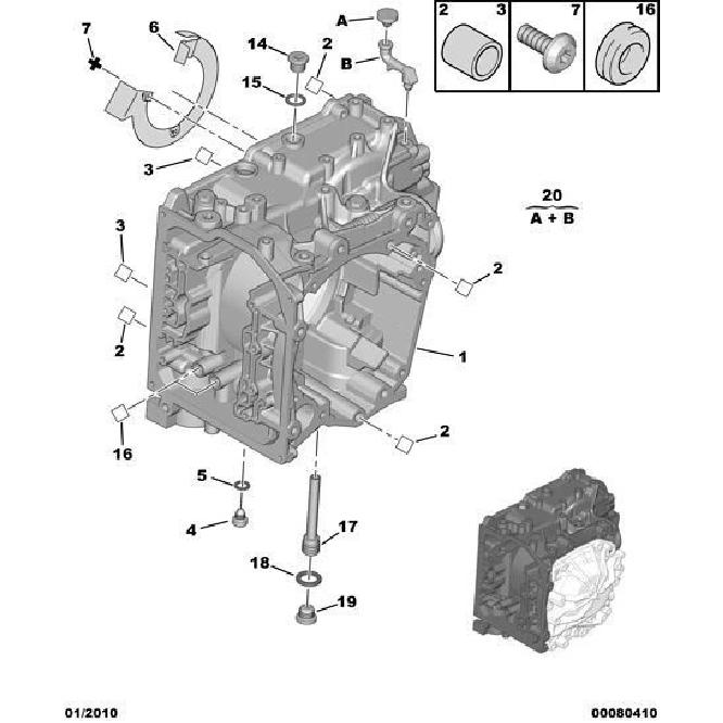 for Peugeot C2 C3xr C-Triumph C4L Picasso C5 Elysee AT Automatic Transmission AL4 Oil Discharge Screw