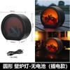USB Charging Creative Small LED Flame Fireplace Ornaments Home Hardcover Crafts Candlestick Decoration Charcoal Wind Fire