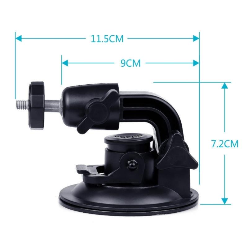 Dashcam Mount Car Suction Cup for Dashcam Holder 1/4 Screw Car Mount for Driving Recorders, 360 Degree Rotatable Dashcam
