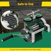 Portable 3 In 1 Manual Jewelry Rolling Mill Machine 120 Mm Adjustable Press Thickness for Gold Silver Copper Aluminum, Green