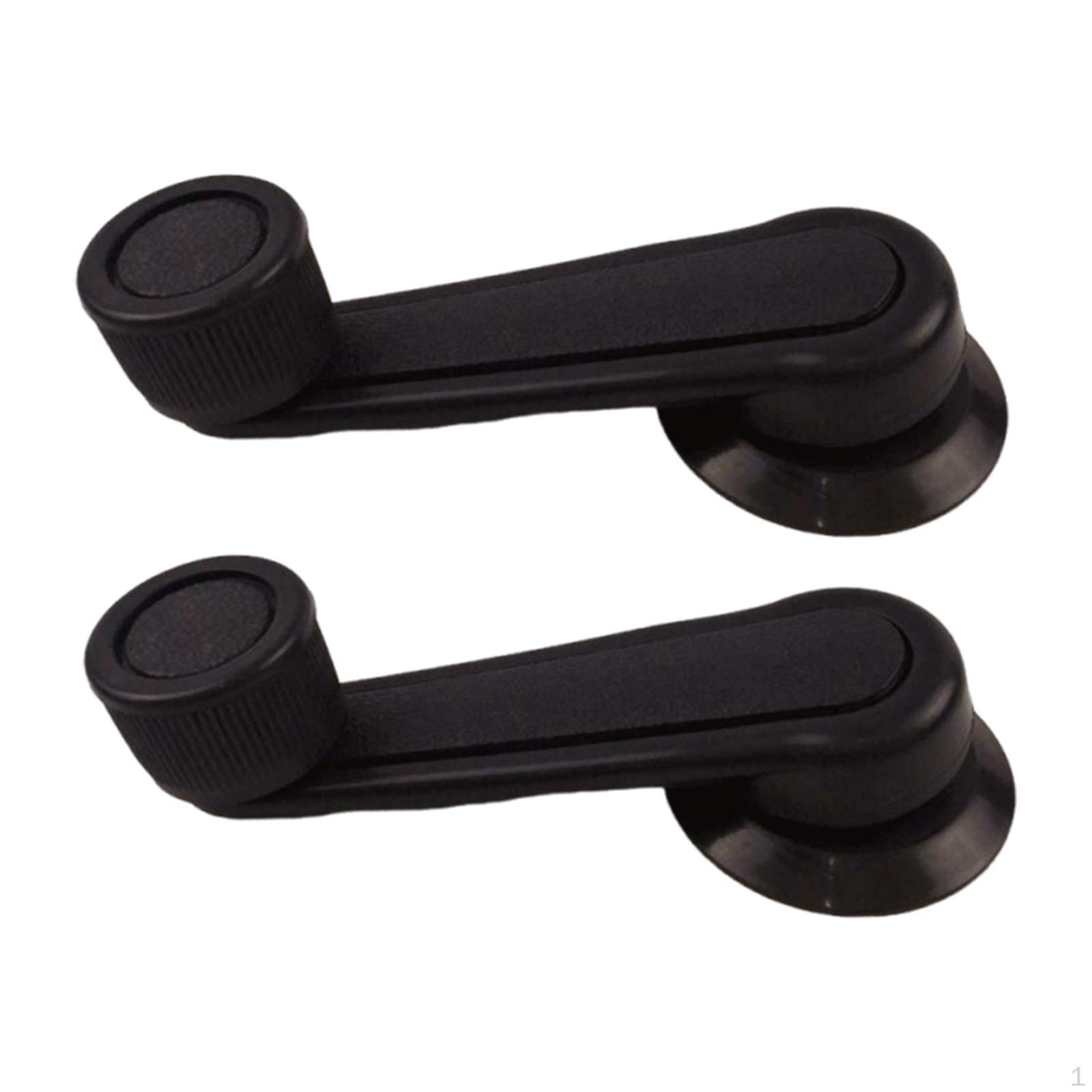 

2 шт. Ручки стеклоподъемников автомобиля Аксессуар Запасные части Прямая замена Легко установить Водитель Пассажир