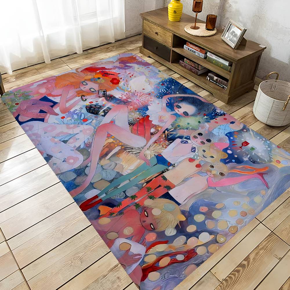 A-Aya T-Takano Art Anime Bathroom Mat Kids Room Bedroom Decoration Balcony Anti-Slip Doormat Living Room Welcome Rug