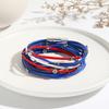 Faux Leather With Independence Day For Women For Daily And Vacation Vintage Multi-Layered Jewelry Wear Wrap Bracelet Boho Style 1PC  Accessories