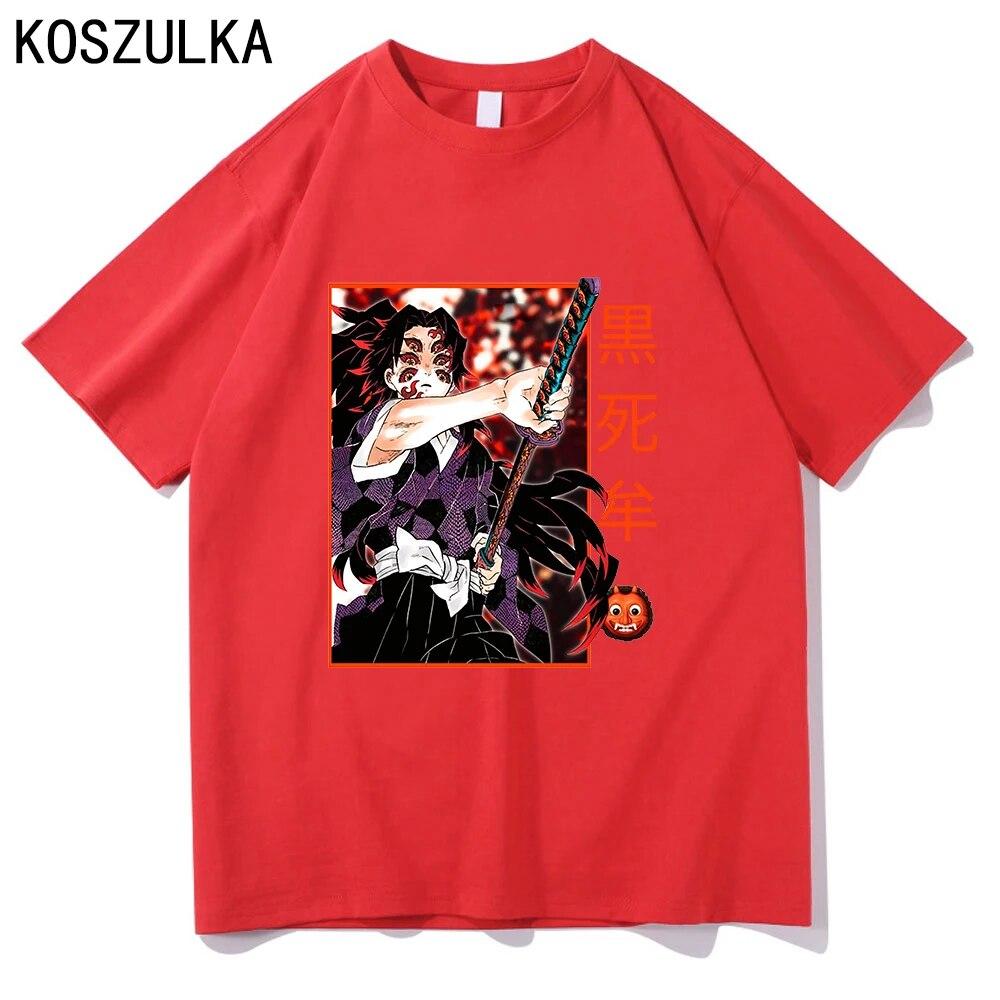 Demon Slayer Muichiro Tokito T-shirt Cotton Tee Shirt Summer T Shirts Kokushibo Clothes Sudaderas Unisex/women Hip Hop Sweatshirts Unisex