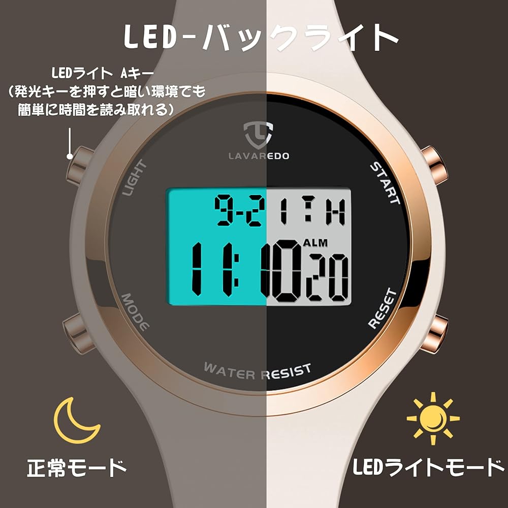 Digital Sports Watch for Men and Women with Alarm, Date Display, Waterproof, Multi-Function, Casual Style