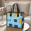 Cute Beach Print Tote Bag Casual Large Capacity Daily Shopping Shoulder Handbag for Women
