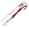 BBQ Charcoal Tongs Long Handle Aluminum Coal Clip Kitchen Grill Tongs Heat Resistant Barbecue Tool