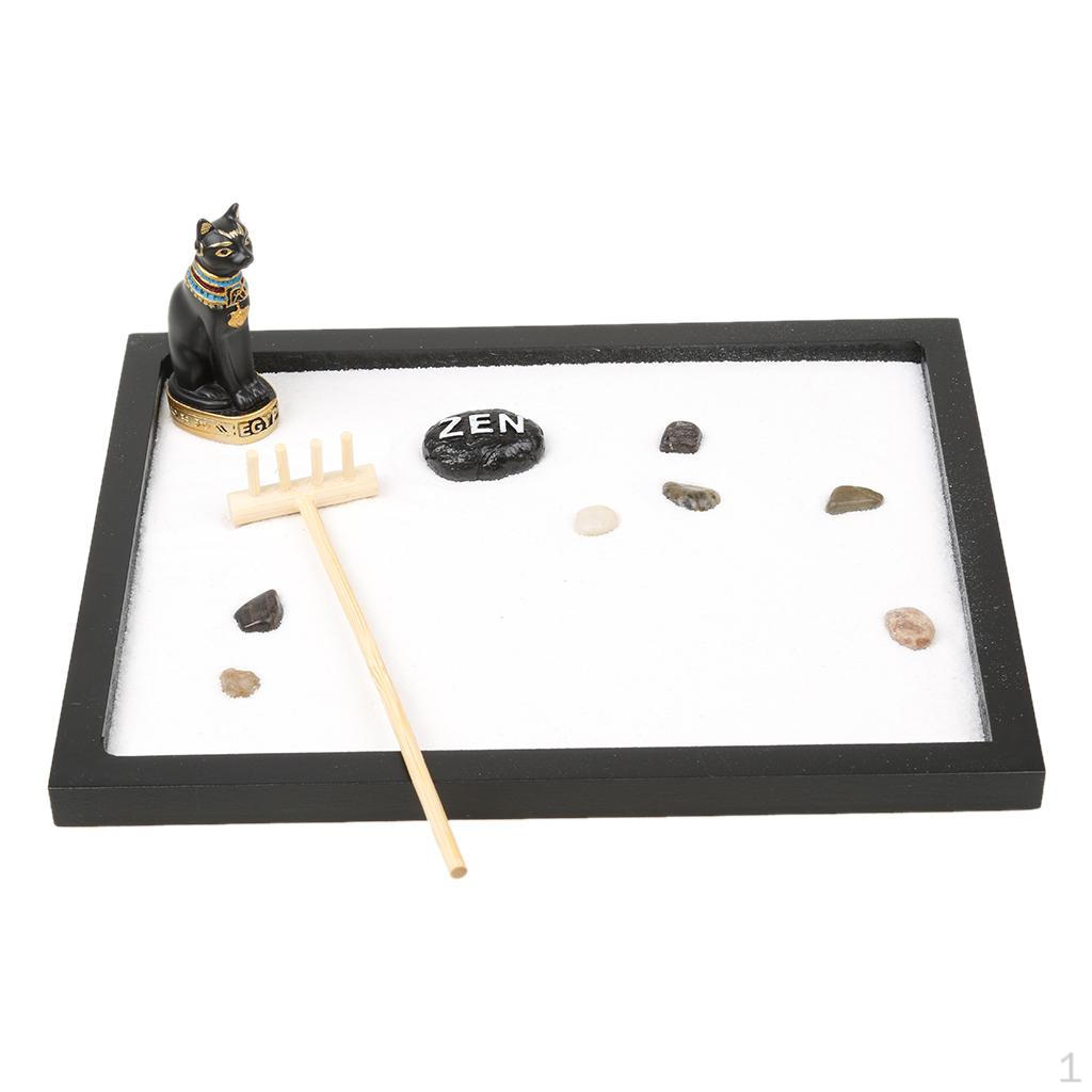 

Japanese Garden Buddha Rocks Rakes Sands Landscape Decor #2