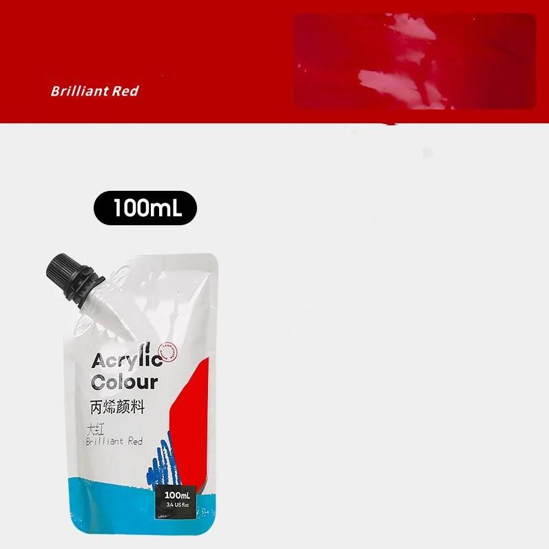 

Самонесущая сумка 100 мл, водонепроницаемые акриловые краски, портативная маленькая упаковка, сумка для дополнений к краскам, студийные принадлежности для занятий искусством